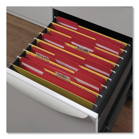 Universal One Manila Folder 8-1/2 x 11", 1/3 Tab, Red, PK50 UNV13523